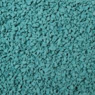 TURQUOISE rubber granules