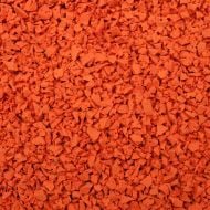 Orange rubber granules